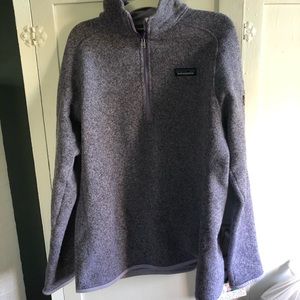Women’s Purple Patagonia Quarter Zip Sweater